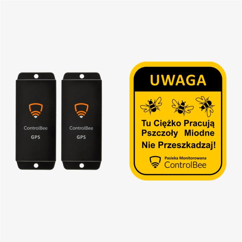 2 x Czujnik z GPS do Ula z kartą SIM + GRATIS Tabliczka na pasiekę.